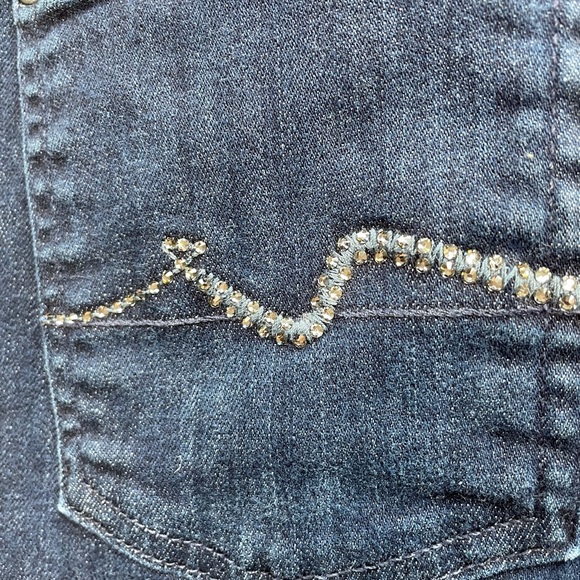 7 For All Mankind Roxanne Skinny Jeans Mid Rise - Picture 13 of 15